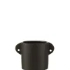 Sfeermakers|ohgreen Pot renaissance keramiek zwart (16.5x8.5x11.5cm)