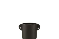 Sfeermakers|ohgreen Pot renaissance keramiek zwart (16.5x8.5x11.5cm)