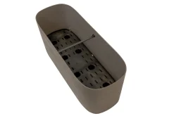 Kunststof|Ecocheques|ohgreen Pot Respect balkonbak met reservoir 50x17h19 taupe