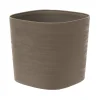 Kunststof|Ecocheques|ohgreen Pot Respect met reservoir 20x20h17 taupe