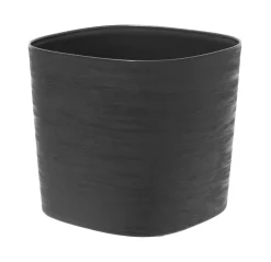 Kunststof|Ecocheques|ohgreen Pot Respect met reservoir 40x40h30 zwart-antraciet