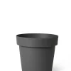 Kunststof|Ecocheques|ohgreen Pot rond happy 14 cm antraciet