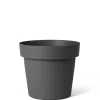 Kunststof|Ecocheques|ohgreen Pot rond happy 30h 23 cm antraciet