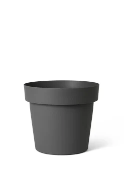 Kunststof|Ecocheques|ohgreen Pot rond happy 30h 23 cm antraciet