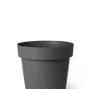 Kunststof|Ecocheques|ohgreen Pot rond happy 40h 34 cm antraciet