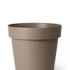 Kunststof|Ecocheques|ohgreen Pot rond happy met wielen 60h 51 taupe