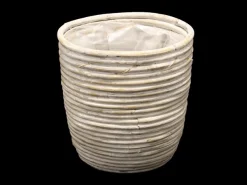 Potten En Vazen|ohgreen Pot round balloon stripe ww d20h19cm