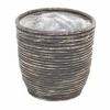 Potten En Vazen|ohgreen Pot round balloon stripe bw d13h11cm