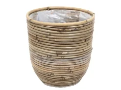 Potten En Vazen|ohgreen Pot round balloon stripe d24h24cm