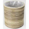 Potten En Vazen|ohgreen Pot round stripe grey d20h20cm