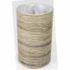 Potten En Vazen|ohgreen Pot round stripe grey d20h31cm