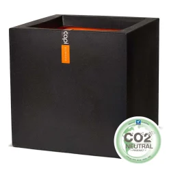 Kunststof|Ecocheques|ohgreen Pot vierkant ii 30x30x30 zwart