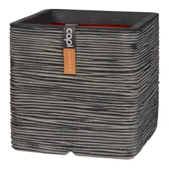 Kunststof|Ecocheques|ohgreen Pot vierkant rib 50x50 antrac