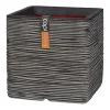 Kunststof|Ecocheques|ohgreen Pot vierkant rib 30x30x30 antr