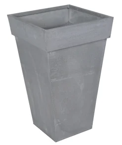 Metaal|ohgreen Pot zinc vierkant hoog old look 32x50