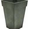Metaal|ohgreen Pot zink vintage groen hoog w34h70