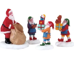 Lemax Kerstdorpen|ohgreen Present procession, set of 4