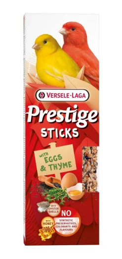 Vogels Voeding|ohgreen Prestige sticks kanaries met ei & tijm - 2 stuks 60g