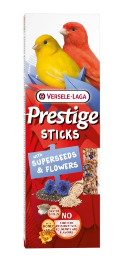 Werelddierendag|Vogels Voeding|ohgreen Prestige sticks kanaries met superzaden & bloemen - 2 stuks 60g