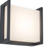 Verlichting|Ecocheques|ohgreen Qubo wandlamp donkergrijs led 9.5w