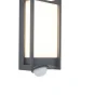 Verlichting|Ecocheques|ohgreen Qubo wandlamp security licht met sensor donkergrijs led 14w