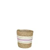 Potten En Vazen|ohgreen Rachel mand rond lila - h14xd14cm