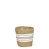 Potten En Vazen|ohgreen Rachel mand rond lila - h16xd16cm