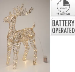Deco Verlichting Binnen|ohgreen Rendier 60cm met led