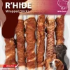 Hond Voeding|ohgreen R'hide duck wrapped stick 15mm 15cm 6st 180gr