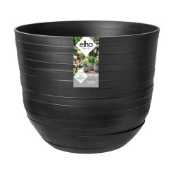 Kunststof|Ecocheques|ohgreen RINGS ROND 38CM ONYX ZWART