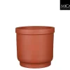 Potten En Vazen|ohgreen Riva pot rond terra - h20xd22cm