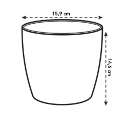 Ecocheques|Potten En Vazen|ohgreen Rond diamond 16cm