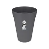 Kunststof|Ecocheques|ohgreen ROND HOOG 42 ANTRACIET