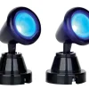 Lemax Kerstdorpen|ohgreen Ronde spot, blauw, set van 2, zonder (4,5v)