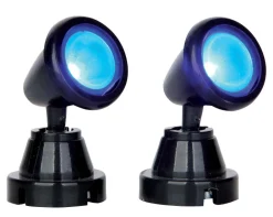 Lemax Kerstdorpen|ohgreen Ronde spot, blauw, set van 2, zonder (4,5v)