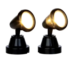 Lemax Kerstdorpen|ohgreen Ronde spot, set van 2, zonder batterijen (4,5v)
