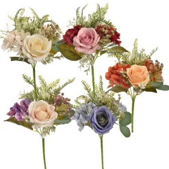 Herfst|Kunstbloemstukken|ohgreen Rozen hortensia boeket