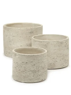 Potten En Vazen|ohgreen Rustic Sierpot s 16,5x16,5x12,5 zand