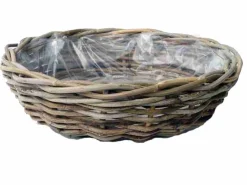 Potten En Vazen|ohgreen Schaal rotan grijs D41H12CM