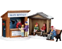 Lemax Kerstdorpen|ohgreen Schaatshuur, set van 3
