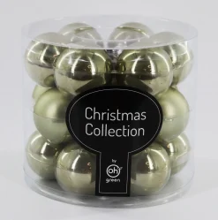 Kerstballen|ohgreen Set van 18 kerstballen