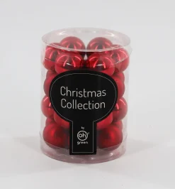 Kerstballen|ohgreen Set van 24 kerstballen