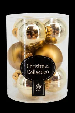 Kerstballen|ohgreen Set van 9 kerstballen