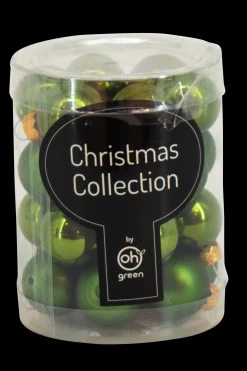 Kerstballen|ohgreen Set van 24 kerstballen