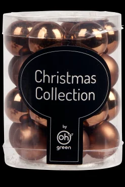 Kerstballen|ohgreen Set van 24 kerstballen