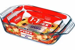 Koken|ohgreen Set van 2 ovenschaals 1,4l + 3l