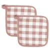 In En Rond De Keuken|ohgreen Set van 2 pannenlap gingham