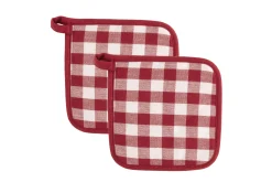 In En Rond De Keuken|ohgreen Set van 2 pannenlap gingham