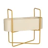 Potten En Vazen|ohgreen Shandy pot op standaard l.bruin - l54xb23xh48cm