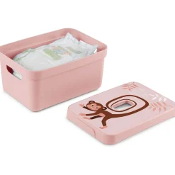 Sfeermakers|Ecocheques|ohgreen Sigma home deksel aap roze - opbergbox 5l